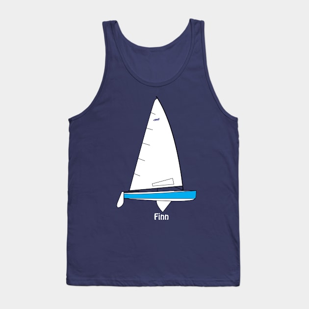 Finn Sailing Dinghy Tank Top by CHBB